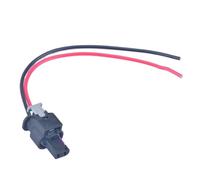 Connecteur véhicule Connecteur d'injecteur de carburant de voiture à 2 broches câble de capteur étanche 0-2112986-1 1-1718643-1 4F0973702 4F0 973 702(Female)
