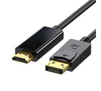 Connecteur vers Convertisseur Compatible HDMI Cordon Adaptateur Prise en Charge 4K/1080P Convertisseur Mâle vers Femelle en Option