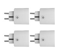 Connecteur Wi-FI Smart Plug Compatible avec Alexa et Google Assistant, Contrôle Vocal pour appareils ménagers EU Plug(4PCS)