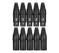 Connecteur XLR 5x Male et 5x Femelle 3-Pin Adaptateur Cable Haut-Parleur Micro