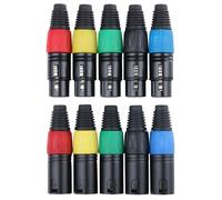 Connecteur XLR 5x Male et 5x Femelle Adaptateur Cable Haut-Parleur Micro Couleur