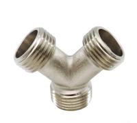 Connecteur Y en cuivre de 1,9 cm pour tuyau de lave-vaisselle, conçu pour résister à la haute pression et prendre en charge plusieurs connexions