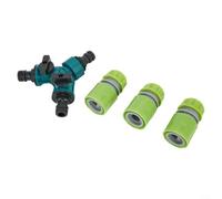 Connecteur Y en plastique ABS pour tuyau d'arrosage à 3 voies permettant une distribution simultanée d'eau vers deux sorties séparées à partir d'une seule source