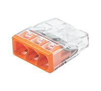 Connecteurs à emboîter 3 entrées Wago S2273-203 24A, 100 pièces