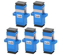 Connecteurs à fibre optique SC/UPC (lot de 5), virole en céramique monomode 1310-1550 nm, atténuation ≤ ± 0,5 dB, perte de retour ≥ 55 dB pour télécom/centres de données - Qualité industrielle (-40 °C
