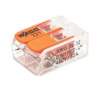 Connecteurs à levier 2 entrées Wago S221-415 32A, 100 pièces