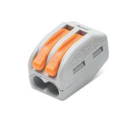 Connecteurs à levier 2 entrées Wago S222-412 32A, 50 pièces