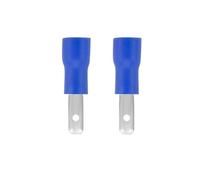 Connecteurs à sertir, Lot de 10 cosses à sertir électriques FM, connecteurs de fils, rouge, bleu, 2,8-6,3 mm, cuivre, PVC(Blue,2.8mm)