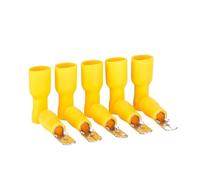 Connecteurs à sertir, Lot de 100 cosses à sertir mâles et femelles jaunes for fils de 4 à 6 mm², calibre 12 à 10 AWG