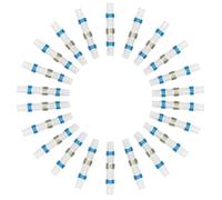 Connecteurs à Souder Bleus 100 Pièces Thermorétractables | Étain et PE Isolés, Activation Thermique, Connecteur A Souder pour Câblage Auto 12 V, Réparations Solide