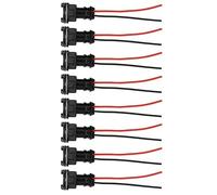 Connecteurs Automobiles Clips Haute Température Résistant À La Queue De Cochon EV1 FUILLES Injecteurs Prises Câblage 8PCS Ensemble Connecteur Électrique Automobile