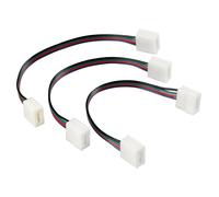 Connecteurs Avec Rallonge Éléctrique Connect-2 pour Bandes LED RGB Set 3 Pièces