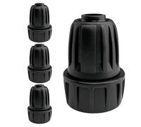 Connecteurs Barbelés Pour Tuyau Goutte-À-Goutte,4 Pièces Design Barbelé Verrouillé Sécurisé Anti-Fuite - Connecteurs Pour Tuyau D'Irrigation Goutte-À-Goutte | pour Parcs Fermes Jardins Terrasses Comme