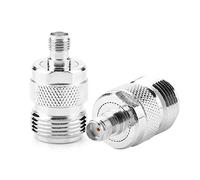 Connecteurs BNC Câble COAXIAL Type N vers l'Adaptateur SMA, Adaptateur RF Connecteur COAXIAL Type N vers l'Adaptateur SMA Connecteur 2PCS Type N Femelle à SMA Femelle RF