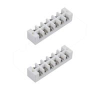 Connecteurs céramiques 6 voies TB, 250V High Temp Porcelain Ceramic Connectors, pour câble électrique, et diverses situations de câblage(2pcs)