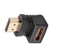 Connecteurs coudés compatibles HDTV mâle et femelle Orientation flexible Vitesse rapide 4K Transmission auditive vidéo résistant Compatible HD Coupleur mâle vers femelle