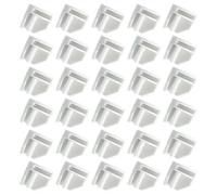 Connecteurs D’angle pour Cubes de Rangement en Plastique Blanc 50 Pièces
