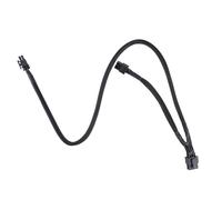 Connecteurs d'alimentation mâles 8 broches vers (6 + 2) 6 broches pour carte GPU cordon d'alimentation vers carte graphique GPU 6 broches ligne d'extension noir