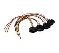 Connecteurs D'allumage Compatible Avec A4 1997-2002 Connecteur Bobine D'allumage Câble Câblage Prise Faisceau Étanche Femelle Queue Cochon Remplacement L'assemblage Électrique(4 Pieces)