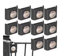 Connecteurs d'angle de clôture - Clips de jonction en métal, connexion de grille longitudinale douce, quincaillerie de clôture robuste, lot de 10 pièces | pour clôture agricole, jardin, zone publique