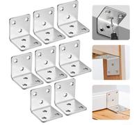 Connecteurs d'angle en forme de L en acier inoxydable pour un soutien robuste dans les projets de meubles et d'étagères