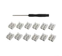 Connecteurs de bande lumineuse LED transparents au design élégant et moderne compatibles avec la plupart des bandes (10 mm)