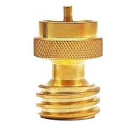 Connecteurs de barbecue compacts portables - Adaptateur de recharge de bouteille de propane - Adaptateur de propane de 9,1 kg à 0,5 kg - Adaptateur de recharge de propane en laiton - Convertisseur de