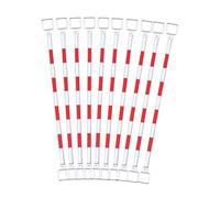 Connecteurs de barre de cône de signalisation rétractable 10 pièces | Barrière télescopique de contrôle des foules Polonais for le portable de sécurité de stade d'allée(Schwarz)