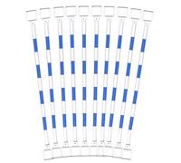 Connecteurs de barre de cône de signalisation rétractable 10 pièces | Poteaux de barrière télescopiques for kit de clôture de sécurité portable for contrôle des foules(Blu)
