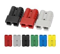 Connecteurs de batterie bipolaires en cuivre plaqué argent, 50 A/120 A/175 A/350 A, 5/20/100 pièces, courant élevé(Grey-shaped handle,20 PCS,350A)
