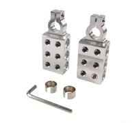 Connecteurs de borne de batterie 12 voies pour poteau supérieur conique SAEDINEN, alliage de zinc et alliage d'aluminium, prend en charge la jauge de fil 8AWG à 1/0 AWG et tensions de batterie 6 48 V