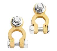 Connecteurs de bornes de Batterie de Voiture, Clip de Connexion de Batterie en cuivre, 2X Moteurs Bouton d'alimentation en Laiton, Connecteurs de bornes de en Laiton, Protecteur de borne de