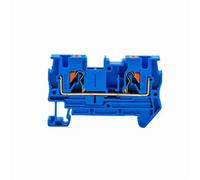 Connecteurs de câblage de bornier, PT-4, 10 pièces, enfichables, montés sur Rail Din, alimentation sans vis, conducteurs de fil PT4(Blue)
