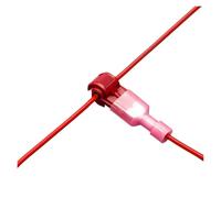 Connecteurs de câble électrique rapides, 40 pièces, 20 paires, connecteur étanche à sertir, verrouillage d'épissure pression, Terminal fil(Red)