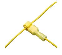 Connecteurs de câble électrique rapides, 40 pièces, 20 paires, connecteur étanche à sertir, verrouillage d'épissure pression, Terminal fil(Yellow)