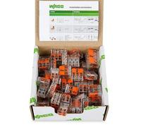 WAGO 221 Lot de 75 connecteurs de câble dans une boîte refermable avec levier 221-412, 221-413, 221-415
