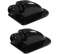 Connecteurs de câbles, 2 presse-étoupes d'entrée câble solaire, boîte jonction panneau, camping-car, caravane, bateau, presse-étoupe for tous les types(Black)