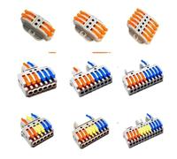 Connecteurs de câbles Connecteurs de fils, bornier, connecteur rapide enfichable, câble à levier, 10 pièces(Spl-22-20,1pcs)