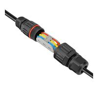 Connecteurs de câbles d'extérieur : connecteurs électriques extérieurs, Connexion de Gaines pour câbles, kit d'extension d'entretien Rapide | Connecteur de câble pour Application