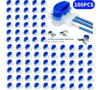 Connecteurs de Câbles Électriques pour Tondeuse à Gazon Robot, Clips de Connexion Imperméables pour Gardena/Husqvarna/Worx/Robomow 50PCS