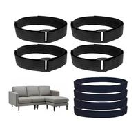 Connecteurs de canapé sectionnel - Taille compacte, kit de stabilisation de meubles, sangles de fixation de canapé, fixation sécurisée des meubles | Connecteurs stabilisateurs pour pieds de canapé