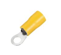 Connecteurs de fil électrique M3/M4/M5/M6/M8, bornes à sertir en anneau, cosses de virole d'isolation, épissure rapide for vis de connexion, 50 pièces(RV5.5-8-50PCS)