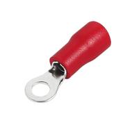 Connecteurs de fil électrique M3/M4/M5/M6/M8, bornes à sertir en anneau, cosses de virole d'isolation, épissure rapide for vis de connexion, 50 pièces(RV1.25-4-50PCS)