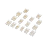 Connecteurs de Fil LED, Bande à Bandes, sans Soudure, Mini Boucle, Bandes RGB à Ligne, bornier Rapide, Pas de connecteur de Zone Sombre(Strip to Strip,50PCS,4Pin for 8MM)