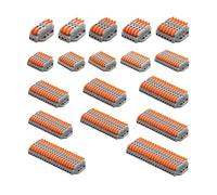 Connecteurs de fils 2-20 broches, universels, compacts, for câblage électrique, bornier à insertion rapide, vissage possible(223-6,10PCS)
