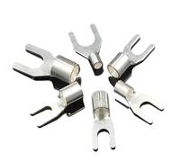 Connecteurs de Fils électriques, bornes à sertir à Fourche, cosses de câbles à épissure Rapide, Bouchons de Chaussures d'isolation for vis de Connexion, 30 pièces(30pcs UT1.5-3)