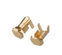 Connecteurs de fils, Lot de 20 connecteurs de faisceau de câbles en laiton, borne à sertir, porte-fusible, bouton de contact DJ9007A(50 pcs)