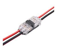Connecteurs de fils - Paquet de 12 fils basse tension H tap Connecteurs à 2 voies 2 broches sans soudure sans dénudage de fil requis pour la connexion de fils Câble 0,2-0,75 mm²