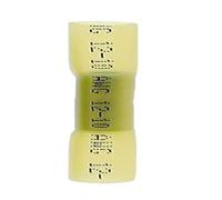 Connecteurs de fils thermorétractables bout à bout, bornes à sertir isolées et étanches for câbles automobiles, AWG 26-10, 0,3-6,0 mm²(BHT5.5 Yellow,25pcs)