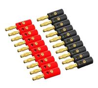 Connecteurs de haut-parleur plaqués or 4 mm, 20 pièces, for câble